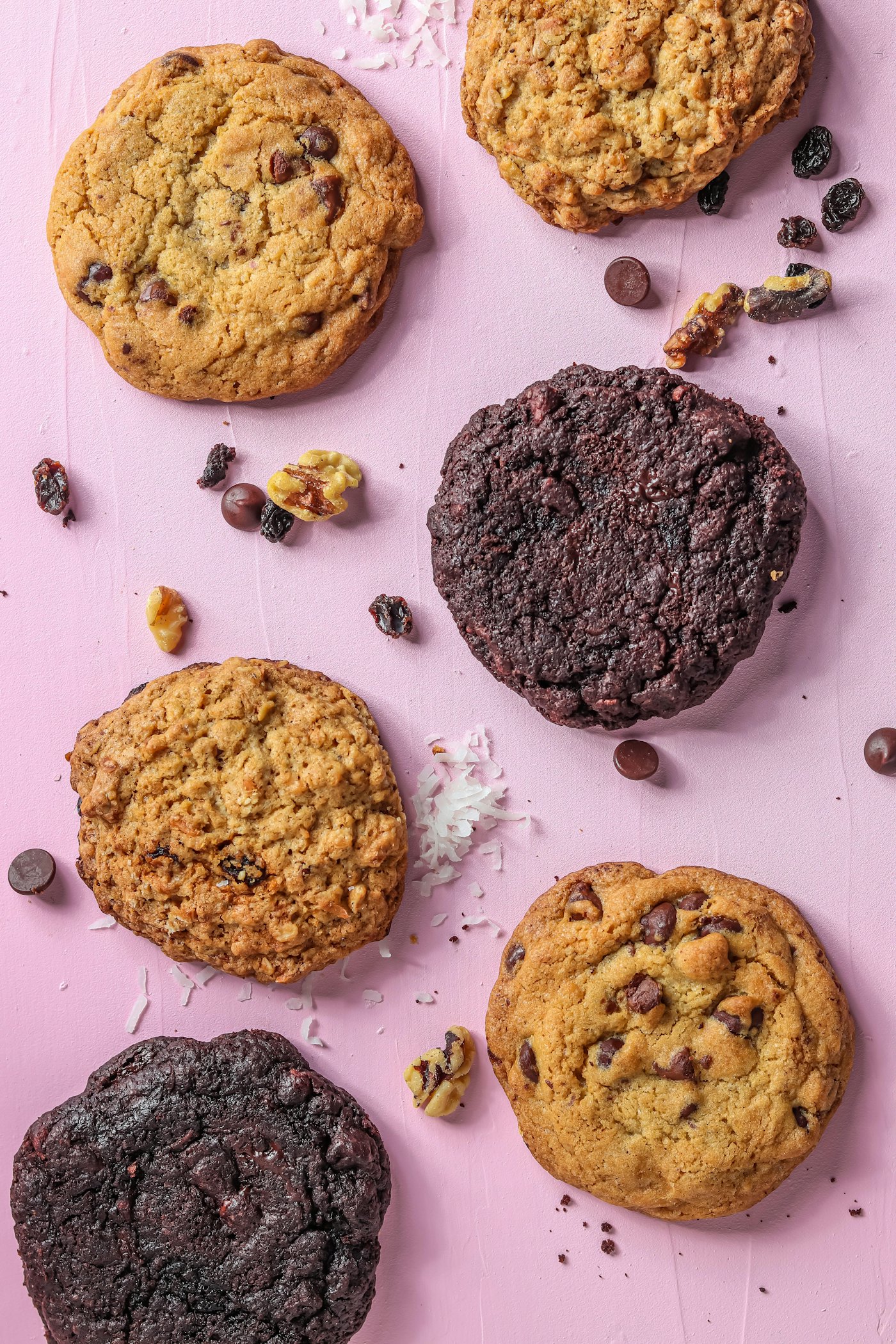 Chocolate & nut cookies